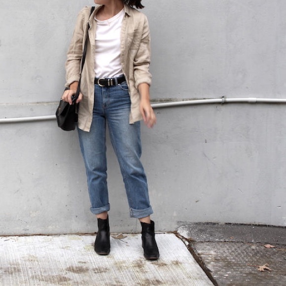 Frank & Oak Denim - Frank & Oak Patti straight leg jeans